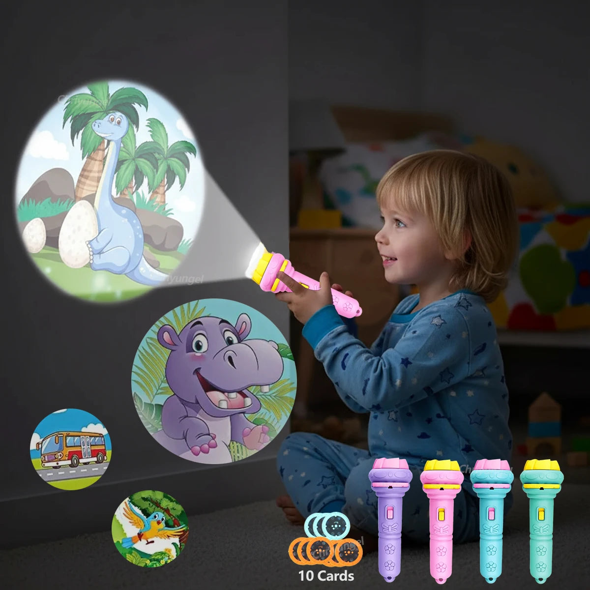 פנס מקרן סיפורים לילדים